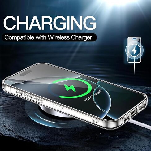for iPhone Air Bumper Case Clear with Camera Cover, Compatible with MagSafe, Slim Fit No Back Design Soft TPU Bumper Frame Shockproof Excellent Heat Dissipation (Clear) in Saudi Arabia