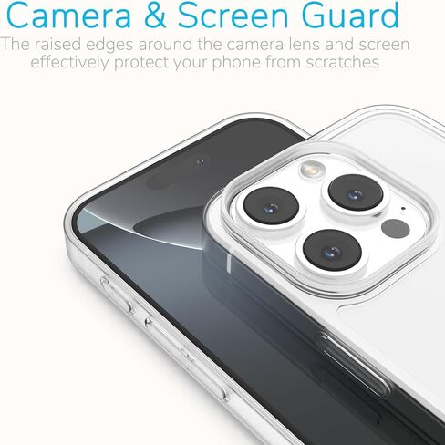 for iPhone Air Bumper Case Clear with Camera Cover, Compatible with MagSafe, Slim Fit No Back Design Soft TPU Bumper Frame Shockproof Excellent Heat Dissipation (Clear) in Saudi Arabia