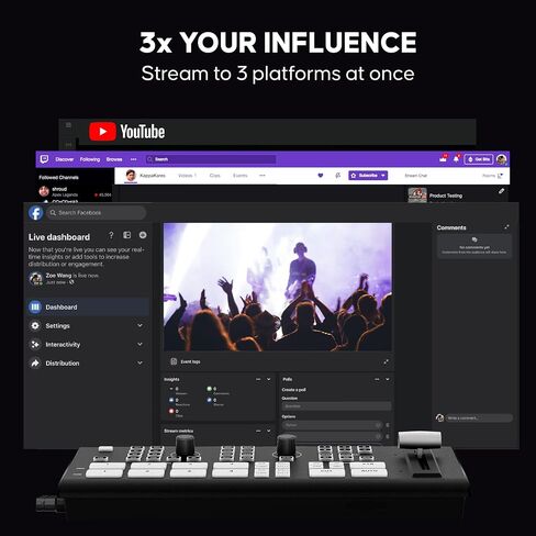 Osee GoStream Duet Multiple Camera SDI and HDMI Live Stream Video Mixer Switcher in Saudi Arabia