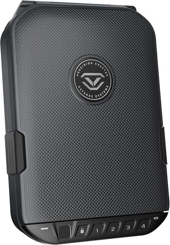 VAULTEK LifePod 20 Full-Size Biometric Lockable Weatherproof Case with Built-in Lock, Steel Security Cable, & TSA Handgun Case or Car Safe, Portable Travel Pistol Safe/Titanium Gray/Biometric in Saudi Arabia