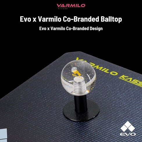 VARMILOARCADE Evo x Varmilo Co-Branded Balltop, Translucent Joystick Balltop Replacement for Arcade Stick, Fight Stick Controller, Lever Customization and DIY Parts in Saudi Arabia