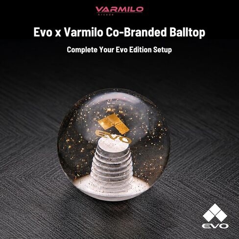 VARMILOARCADE Evo x Varmilo Co-Branded Balltop, Translucent Joystick Balltop Replacement for Arcade Stick, Fight Stick Controller, Lever Customization and DIY Parts in Saudi Arabia