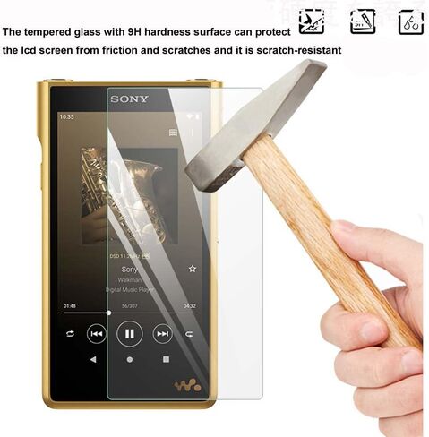 BestforYou 9H Scratch-Proof Premium Protective Screen Protector Film Tempered Glass for Sony Walkman NW-WM1AM2 WM1AM2 NW-WM1ZM2 WM1ZM2 (1PC) in Saudi Arabia