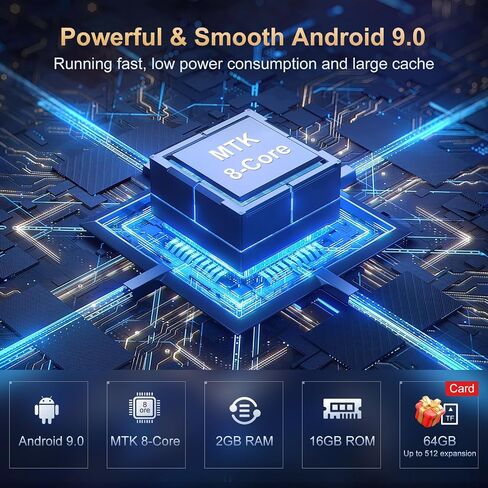 Oilsky 80GB MP3 Player with Bluetooth and WiFi, Mp3 & Mp4 Music Player with Spotify, Amazon Music, Audible, 4.0" IPS Touch Screen Android Player with Speaker, FM Radio, Up to 512GB in Kuwait