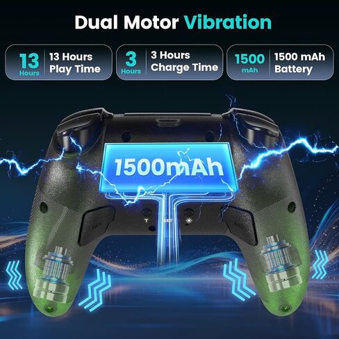 linhugame Wireless Controller for PS5/Slim/Pro/PC Electric Green in Saudi Arabia