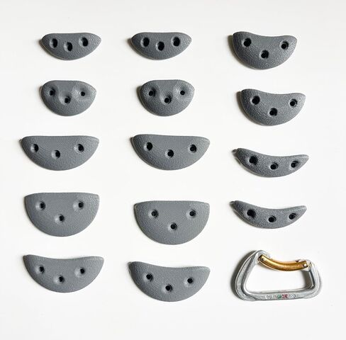 14 Screw On Crimp Rock Climbing Holds Advanced Climbing Holds Home Climbing Wall Bouldering Gym Holds Eco Friendly Dual Textured Crimps for Finger Strength in Saudi Arabia