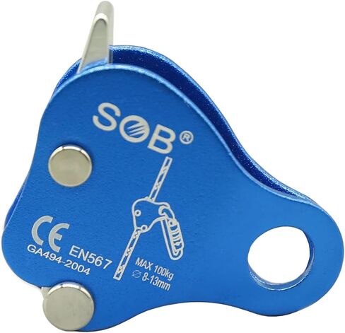 Rock Climbing Ascender Ultralight Fall Arrest Protection & Grab Device | Aluminum-Magnesium Alloy | for Climbing, Mountaineering, Arboriculture, Caving, Industrial Rope Access in Kuwait