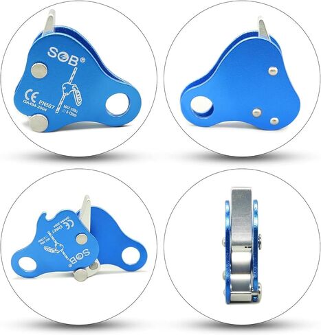 Rock Climbing Ascender Ultralight Fall Arrest Protection & Grab Device | Aluminum-Magnesium Alloy | for Climbing, Mountaineering, Arboriculture, Caving, Industrial Rope Access in Kuwait