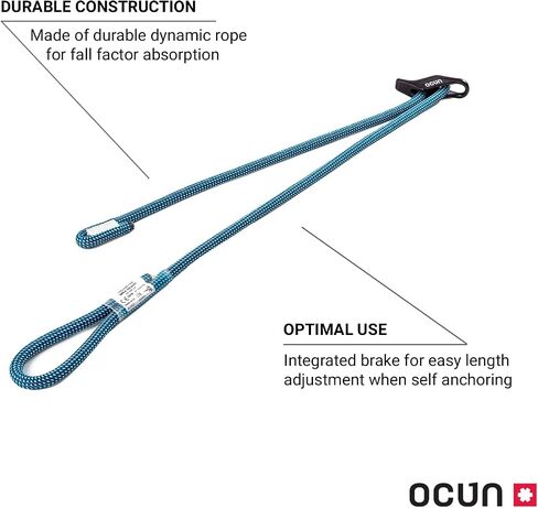 Ocun SBEA Adjust Adjustable Lanyard, Self-Belay Rock Climbing (20-100 cm) in Saudi Arabia
