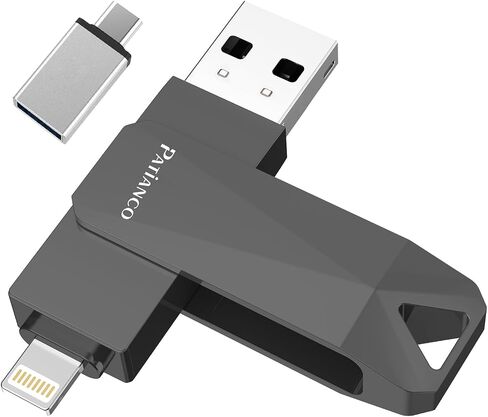 USB Flash Drive for iPhone 512GB Apple MFi Certified Photo Stick Thumb Drive, iPhone-Memory-Stick for iPad/iPhone/Computer Picture Keeper Portable Hard Drive (Sliver, 512GB) in Saudi Arabia