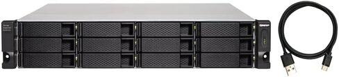 QNAP TL-R1210TC4-RP حاوية حامل USB 4 من النوع C JBOD ذات 12 فتحة | طاقة زائدة، نقل يصل إلى 40 جيجابت في الثانية in Kuwait