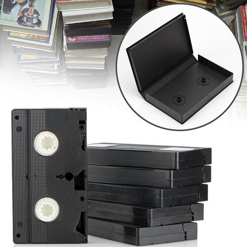20 Pack VHS Tape Protector Case Standard Black VHS Cases | VHS Album Case with Outer Clear Sleeve, VHS Cassette Tape Storage Box Protective Sleeve for VHS Cassette Original Box in Saudi Arabia