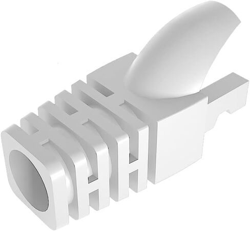 50 Pcs Cat5 Cat5E Cat6 Strain Relief Boot, RJ45 Plug Cover Modular Network Plug Cap Cable Connector Boots, Black in Saudi Arabia