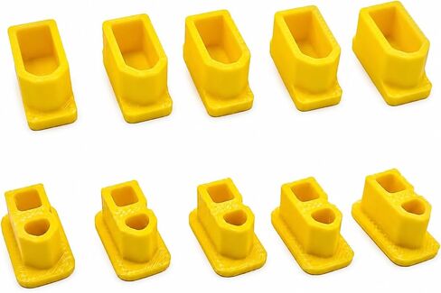 5 Pairs XT60 Dust Cover Caps Yellow, PETG 3D Printed Male Female Connector Protector Sleeves, Anti Dust Insulated Plug Cover for RC Battery Adapter Drone ESC in Saudi Arabia