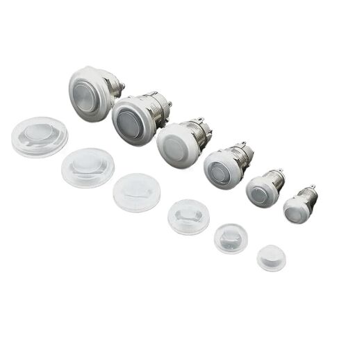 10Pcs 22mm Metal Push Button Switch Protection Cover Silicone Waterproof Dust Cap 10mm 12mm 16mm 19mm 25mm(16mm) in Saudi Arabia