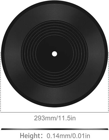 6PCS 12 Inch Blank Vinyl Records for Disco Party Decor, Retro Music Wall Art | Blank vinyl records for DIY decor, retro music party supplies, 12-inch black plastic discs. in Saudi Arabia