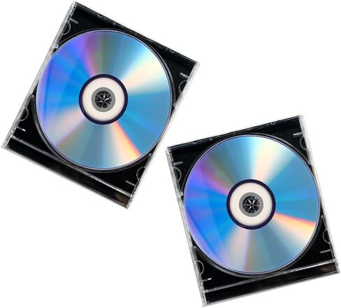 STOBAZA Blank Recordable Compact Discs Versatile Data Recording Discs with Jewel Case Box 2 Sets Writable Music Discs with High Storage Capacity for VCR and Family Memories in Saudi Arabia
