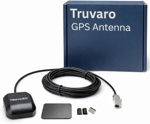 GPS Navigation Antenna Compatible with Alpine iLX-507, iLX-F509 Halo9, iLX-F511 Halo11, i509-WRA-JL & i509-WRA-JK Car Stereo Receivers – Magnetic Mount, 10FT Cable, Wire Clips Included in Saudi Arabia