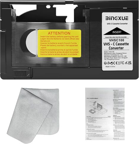 2026 New VHS C Adapter, VHS-C to VHS Adapter,Cassette Adapter, Camcorders Motorized VHS for VCR Players, Not Compatible with 8mm/Hi8/Mini Dv Tapes in Saudi Arabia