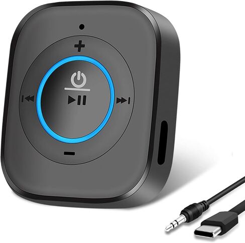 جهاز استقبال iDIGMALL بلوتوث 5.4، محول صوت لاسلكي HiFi لمكبرات الصوت | مقبس AUX RCA مقاس 3.5 مم لسماعات الرأس السلكية ذات النظام المنزلي لجهاز الاستقبال القديم، وقت تشغيل 20 ساعة، سهل التشغيل/الإيقاف، متعدد النقاط in Kuwait