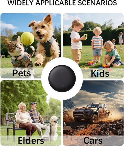 GPS Tracker Device for Vehicles,Non Detectable GPS Tracker for Android and iPhone with Real-Time Tracking,Hidden Car Tracker Device,No Monthly Fee,No SIM,for Cars, Kids, Pets(Matte Black) in Kuwait