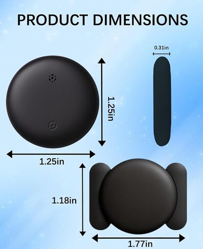 GPS Tracker Device for Vehicles,Non Detectable GPS Tracker for Android and iPhone with Real-Time Tracking,Hidden Car Tracker Device,No Monthly Fee,No SIM,for Cars, Kids, Pets(Matte Black) in Kuwait