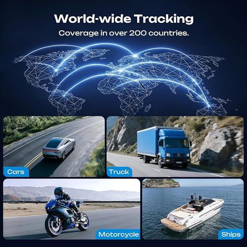 CXK GPS Tracker for Vehicles 4G LTE Global Tracker Device for Vehicles | 180-Day Standby Life Real-Time Alerts Car Tracker, 6-Month Route History, Strong Magnet, IP65 Waterproof, Subscription Needed in Saudi Arabia