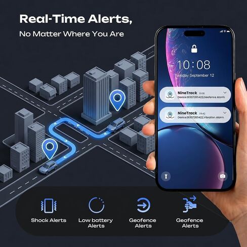 CXK GPS Tracker for Vehicles 4G LTE Global Tracker Device for Vehicles | 180-Day Standby Life Real-Time Alerts Car Tracker, 6-Month Route History, Strong Magnet, IP65 Waterproof, Subscription Needed in Saudi Arabia