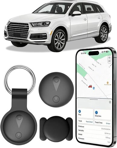 جهاز تعقب GPS للمركبات، جهاز تعقب GPS غير قابل للاكتشاف في الوقت الحقيقي للسيارة - بدون رسوم شهرية وبطاقة SIM لتحديد موقع GPS المغناطيسي المخفي لأجهزة Android وiPhone، نحيف للغاية، مقاوم للماء IP68، آمن ومتين in Kuwait