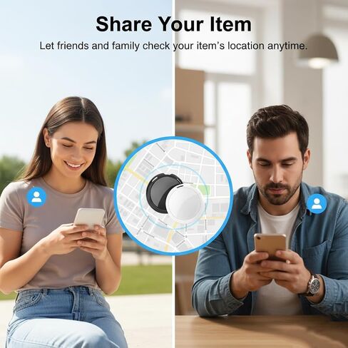 2 Pack GPS Tracker for Vehicles Work with Find My (iOS Only) Real Time Mini | Hidden Car Tracking Devices Worldwide Coverage Car Key Locator Waterproof No Monthly Fee No Subscription No SIM Card Required in Saudi Arabia