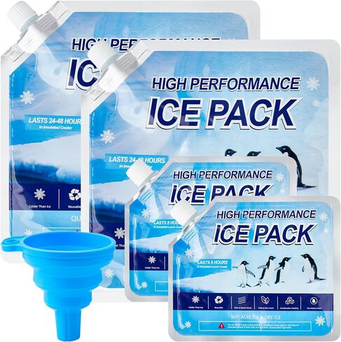 Reusable Ice Packs for Cooler, Freezer Ice Packs for Lunch Boxes, Cooler Ice Packs for Camping Gear, Fishing in Saudi Arabia