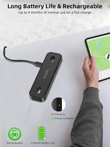 TopMade Rechargeable Bike GPS Tracker, Works with Apple Find My (iOS Only), Mount for Bottle Holder, Waterproof, Dustproof, Anti-Theft, Smart Finder Tracker for Cycling, Mountain Bikes, Motorcycle in Saudi Arabia