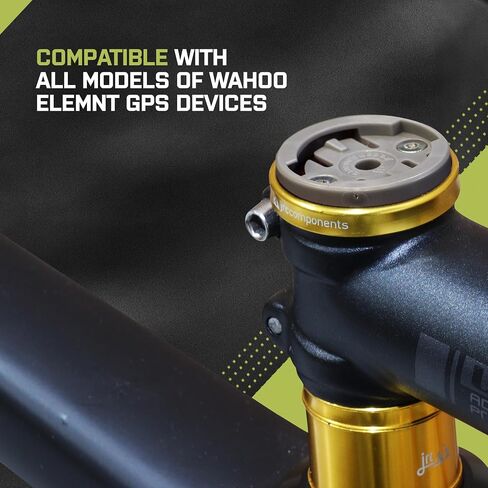 JRC Components Enkei Top Cap Bike Stem Mount | Compatible with All Models of Wahoo Elemnt GPS Devices | Lightweight CNC 6061-T6 Aluminium Body | Suitable for use with 1 1/8" Headset Gunmetal in Saudi Arabia