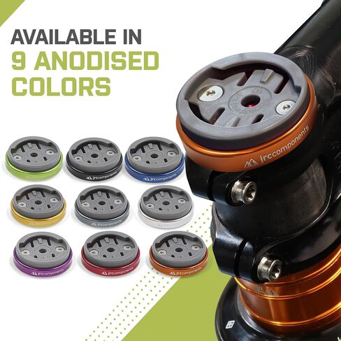 JRC Components Enkei Top Cap Bike Stem Mount | Compatible with All Models of Wahoo Elemnt GPS Devices | Lightweight CNC 6061-T6 Aluminium Body | Suitable for use with 1 1/8" Headset Gunmetal in Saudi Arabia