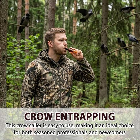 2 Crow Calls, Crow Caller to Attract Crows, Crow Whistle for Turkey Hunting with Location Assistance, Compact ABS Design for Forest Exploration and Wildlife Observation, Ideal Nature Enthusiast Gift in Saudi Arabia
