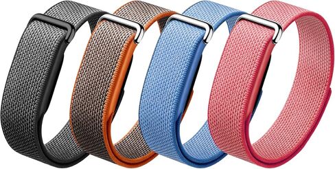 4 Pack Band Compatible with Google Fitbit Air Band for Women Men, Braided Nylon Loop Sport Breathable Replacement Wrist Strap Compatible with Fitbit Air Screenless Fitness Tracker in Saudi Arabia