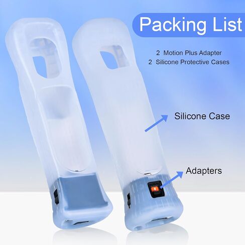 TechKen 2Pack Wii Motion Plus Adapter Wii Motion Attachment, Wii Motion Plus Attachment Motion Plus Accelerator for Wii Controllers in Saudi Arabia