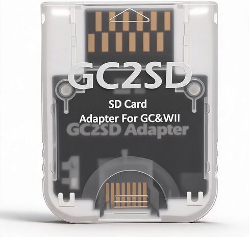 Zopsc for Storage Card Adapter, GC2SD Card Adaptor Card Reader for Consoles, Plug and Play.(Black) in Kuwait