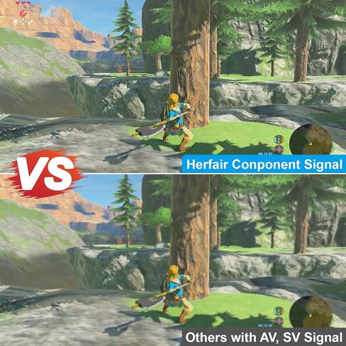 Wii to HDMI Adapter Cable with Component Signal, Plug & Play True 1080P HD | 6.6ft Video Game Display Cable Compatible with Nintendo Wii, Wii U, HDTV, Monitor - Supports All Wii Display Modes in Kuwait