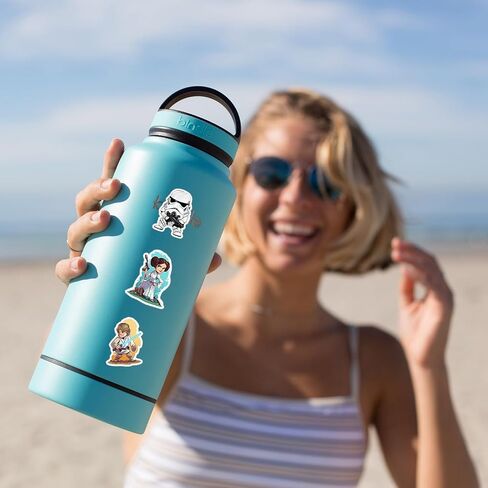 100pcs Star Wars Stickers for Kids Water Bottle, Cool Movie Vinyl Waterproof Decal for Girl Teen Adult Laptop Phone Skateboard Guitar Luggage Notebook Helmet in Saudi Arabia