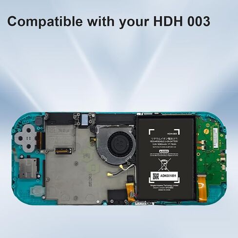 HDH-003 Battery, 5080mAh New Upgrade High Capacity Battery Replacement for Nintendo Switch Lite, HDH-001 with Full Set Repair Tool Kits in Kuwait