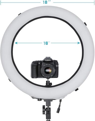 EDNEY 2 Pack White Ring Light Soft Cover, (Fits 16" to 18" Ring) Light Diffuser Cloth for for Live Selling Products in Saudi Arabia