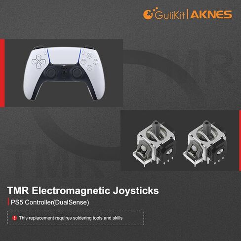 GuliKit TMR Joysticks Replacement for DualSense PS5 / PS5 Edge Controller | Thumbstick Grips for PlayStation 5 Controller, Thumbstick Caps Included in Saudi Arabia