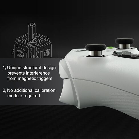 GuliKit TMR Joysticks Replacement for DualSense PS5 / PS5 Edge Controller | Thumbstick Grips for PlayStation 5 Controller, Thumbstick Caps Included in Saudi Arabia