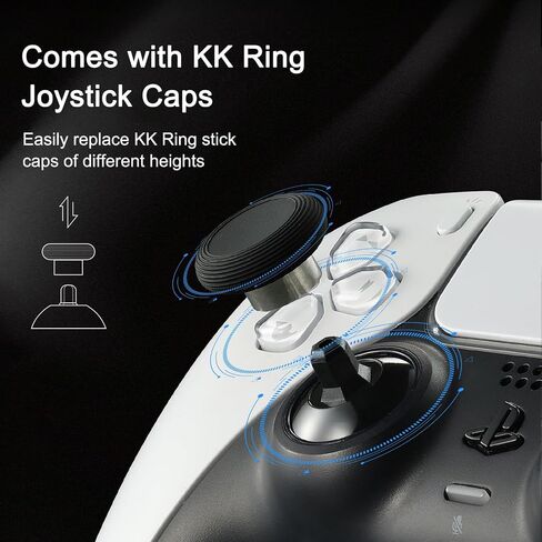 GuliKit TMR Joysticks Replacement for DualSense PS5 / PS5 Edge Controller | Thumbstick Grips for PlayStation 5 Controller, Thumbstick Caps Included in Saudi Arabia