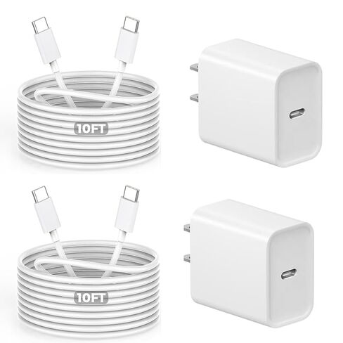 Fast Charger for iPhone 17 16 15, 3Pack USB C iPad Charge PD Fast Charger Block 6FT Long USBC to Type C i Phone Charging Cable Cord for iPhone 17 Air/Pro/Pro Max/16 Pro/Plus/15/15 Pro/Pro Max,iPad Pro in Saudi Arabia