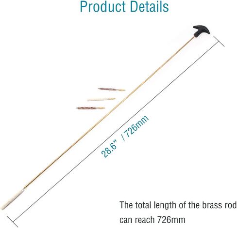 Rifle Gun Barrel Cleaning Kits for .177/.22 (4.5/5.5mm) Caliber, Bore Brush,Pistols Airgun Gun Care Cleaning Rod Brush Set for Hunting and Shooting in Kuwait