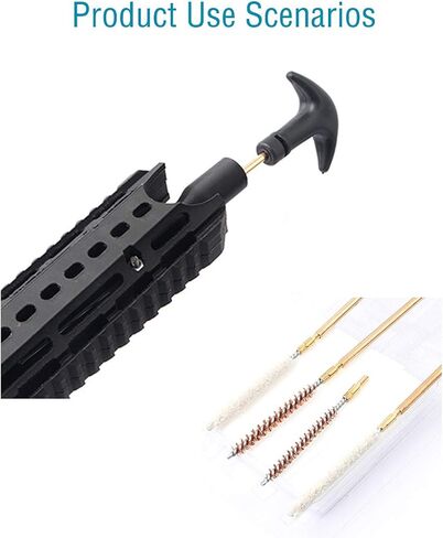 Rifle Gun Barrel Cleaning Kits for .177/.22 (4.5/5.5mm) Caliber, Bore Brush,Pistols Airgun Gun Care Cleaning Rod Brush Set for Hunting and Shooting in Kuwait