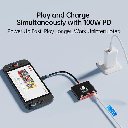 Portable Handheld Gaming Dock USB C Dock with 4K@60Hz HDMI Adapter | 100W PD Charging and USB 3.0 Hub for Switch 2, ROG Ally X, Steam Deck, Legion Go and More USB-C Devices in Saudi Arabia