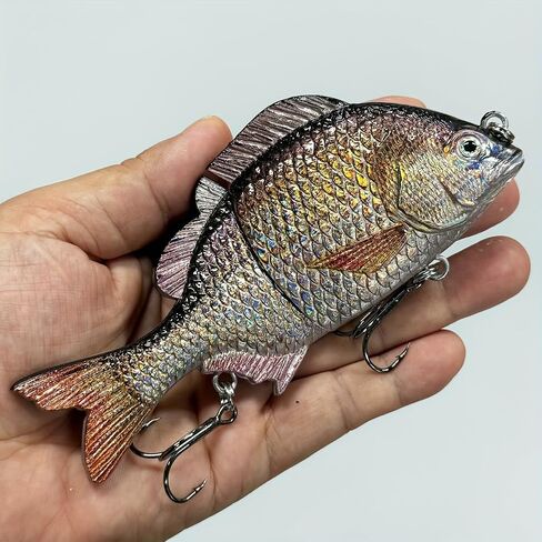 Glide Bait Realistic Saltwater Fishing Lure, Fishing Bait for Anglers, Bass Trout Crappie Perch Pike Lures, Artificial Sinking Wobblers Swimbait Fishing Plug in Saudi Arabia
